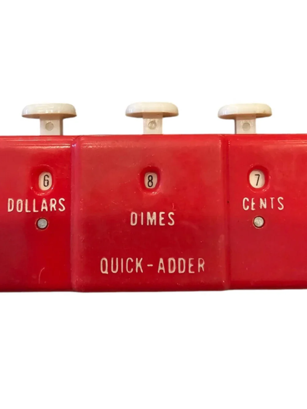 Vintage Quick-Adder Dollars/Dimes/Cents No 6319 Made in Hong Kong